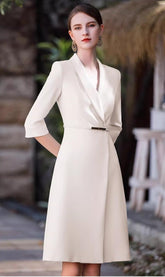 Elegant and Chic Belted Midi Dress